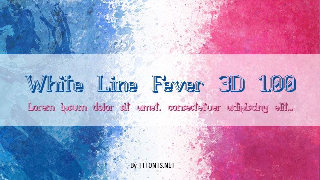 White Line Fever 3D 1.00 example